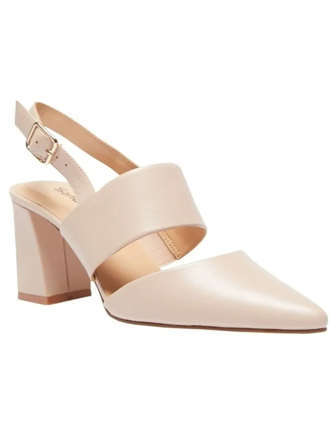 Sandler Kitson Heeled Shoes In Blush Leather
