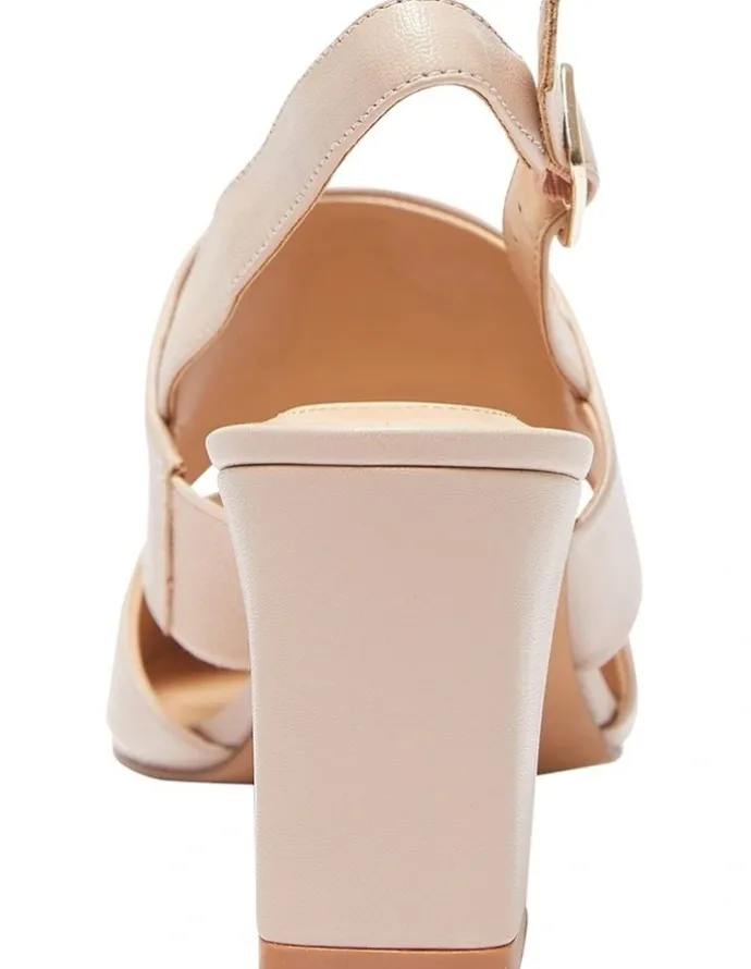 Sandler Kitson Heeled Shoes In Blush Leather