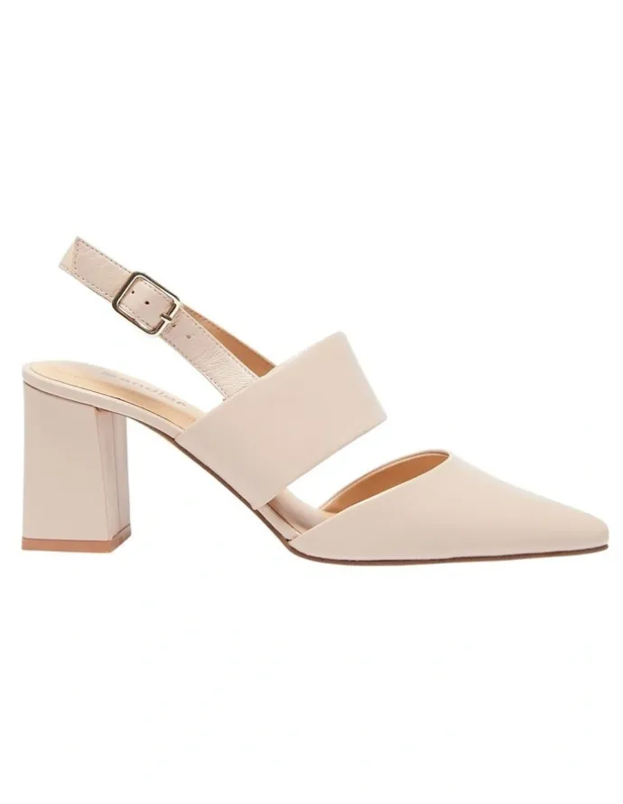 Sandler Kitson Heeled Shoes In Blush Leather