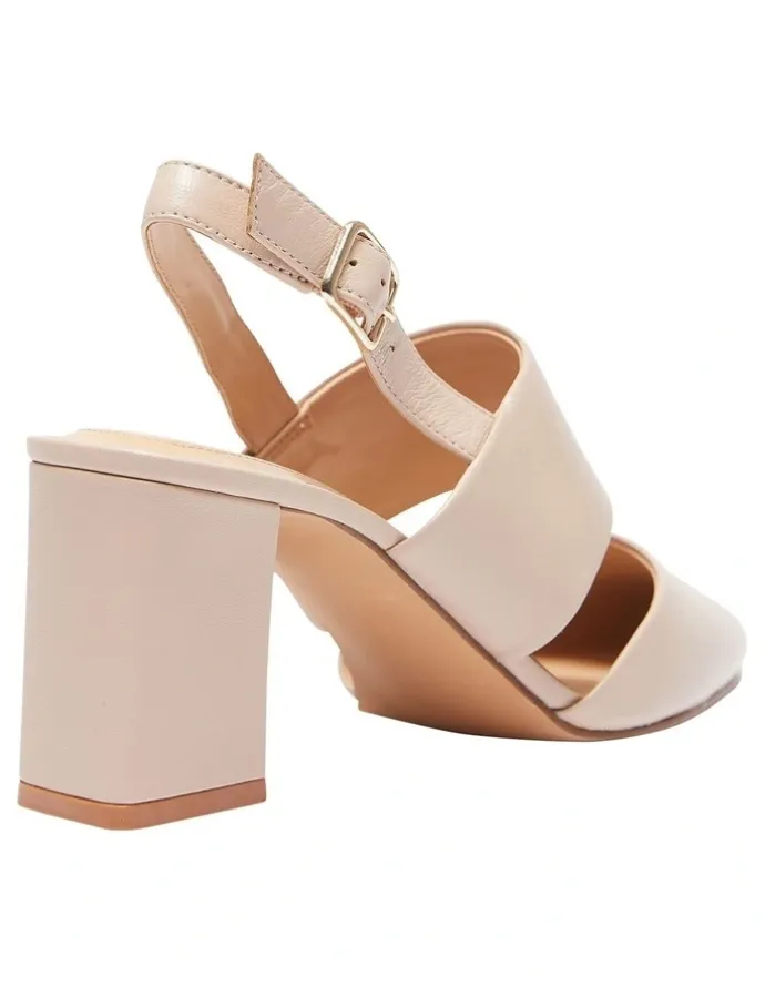 Sandler Kitson Heeled Shoes In Blush Leather