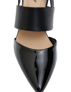Sandler Kitson Heeled Shoes in Black Patent /Glove
