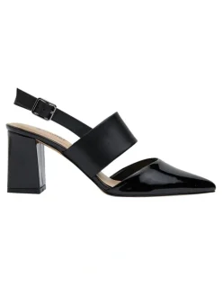 Sandler Kitson Heeled Shoes in Black Patent /Glove