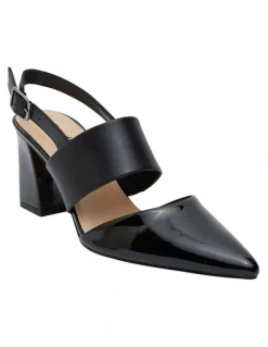 Sandler Kitson Heeled Shoes in Black Patent /Glove