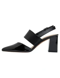 Sandler Kitson Heeled Shoes in Black Patent /Glove