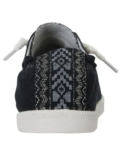 Sandler Link Black Fabric Sneakers