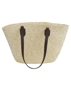 Sandler Maple Bag in Chocolate Raffia