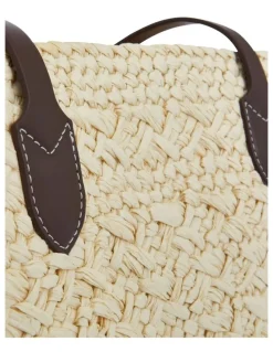 Sandler Maple Bag in Chocolate Raffia