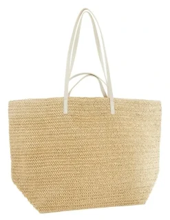 Sandler Maple Bag in Ivory Raffia