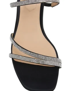 Sandler Marcy Black Fabric Sandals