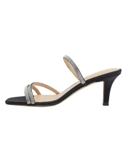 Sandler Marcy Black Fabric Sandals