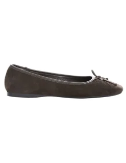 Sandler Maya Ballet Flats in Chocolate Suede