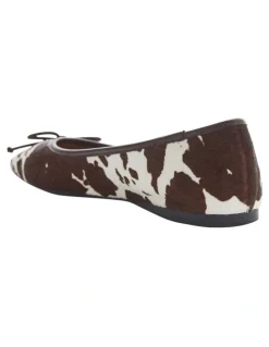 Sandler Maya Ballet Flats in Chocolate Multi Pony