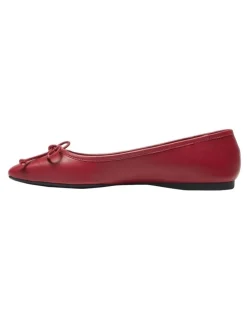 Sandler Maya Flat Shoes in Red Leather
