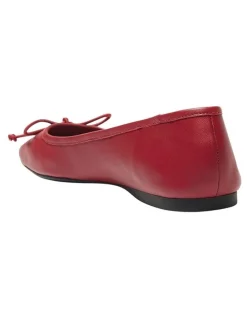 Sandler Maya Flat Shoes in Red Leather