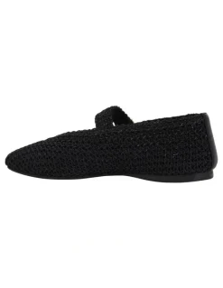 Sandler Maze Ballet Flats in Black Weave