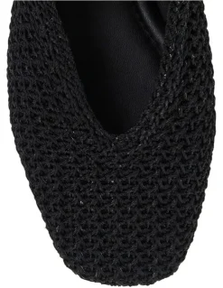 Sandler Maze Ballet Flats in Black Weave