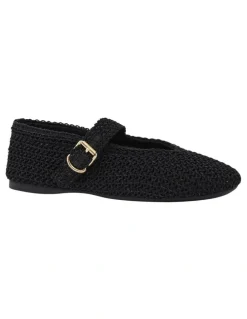 Sandler Maze Ballet Flats in Black Weave