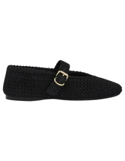 Sandler Maze Ballet Flats in Black Weave