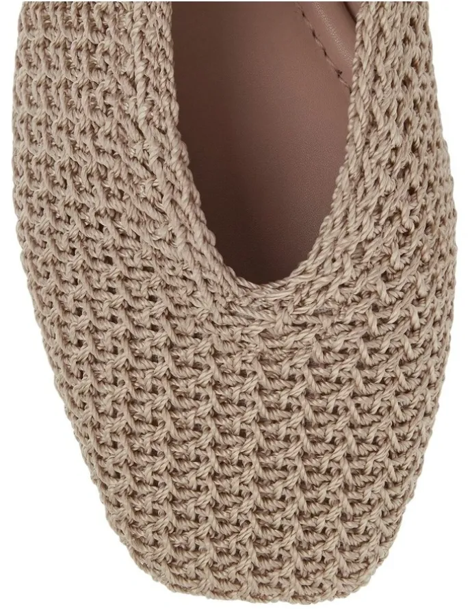 Sandler Maze Ballet Flats in Natural Weave