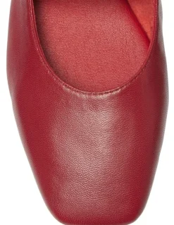 Sandler Melrose Flat Leather Shoes in Red