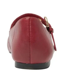 Sandler Melrose Flat Leather Shoes in Red