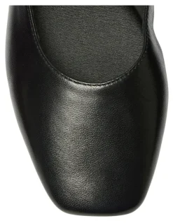 Sandler Melrose Flat Leather Shoes in Black