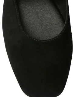 Sandler Melrose Flat Shoes in Black Suede