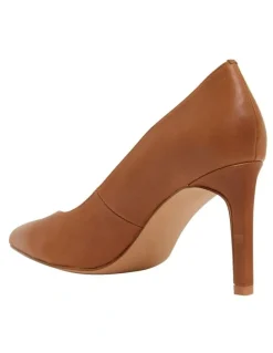 Sandler Octavia Heeled Shoes in Cognac Leather