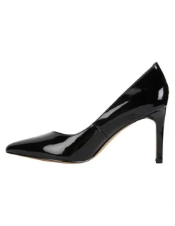 Sandler Octavia Heeled Shoes in Black Patent Leather