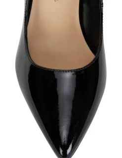 Sandler Octavia Heeled Shoes in Black Patent Leather