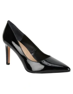 Sandler Octavia Heeled Shoes in Black Patent Leather