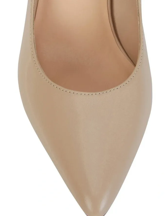 Sandler Octavia Heeled Shoes in Nude Leather