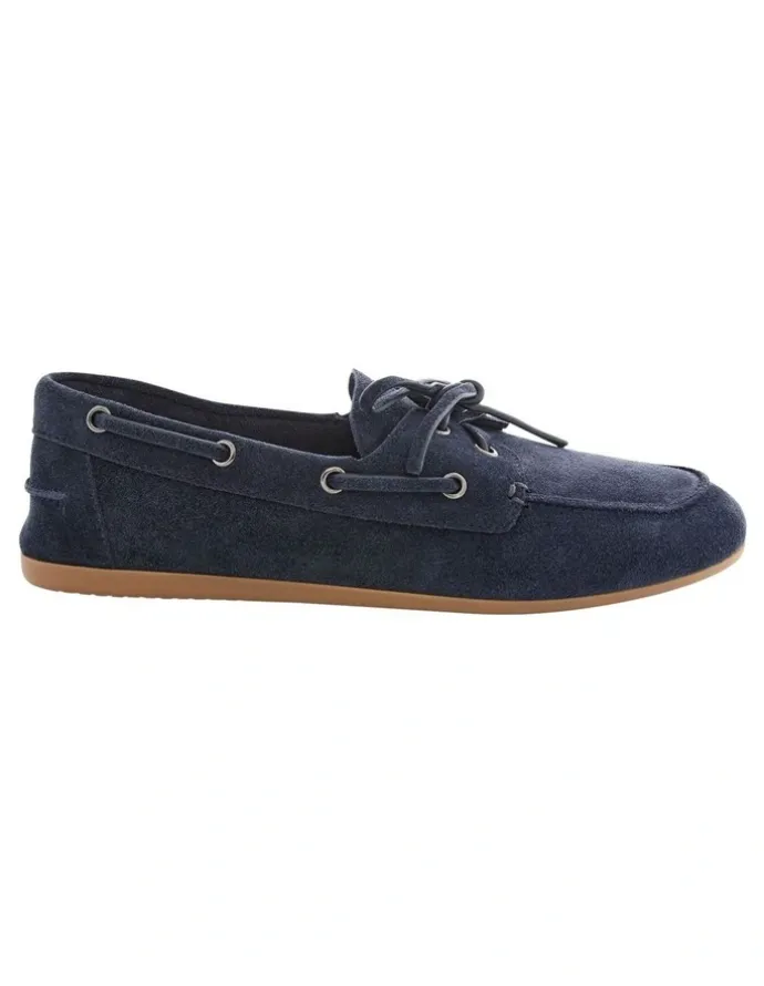 Sandler Ohio Flat Shoes in Navy Suede