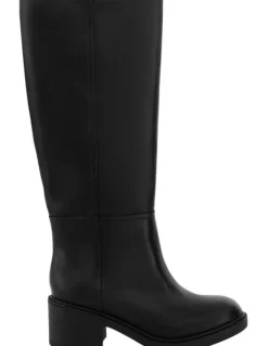Sandler Paisley Knee Boots in Black Leather