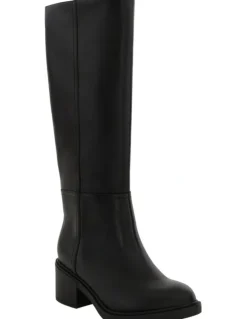 Sandler Paisley Knee Boots in Black Leather