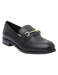 Sandler Paragon Leather Flat Shoes in Black
