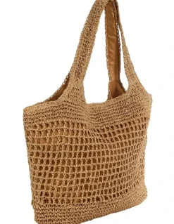 Sandler Prague Shoulder Bag in Natural Raffia