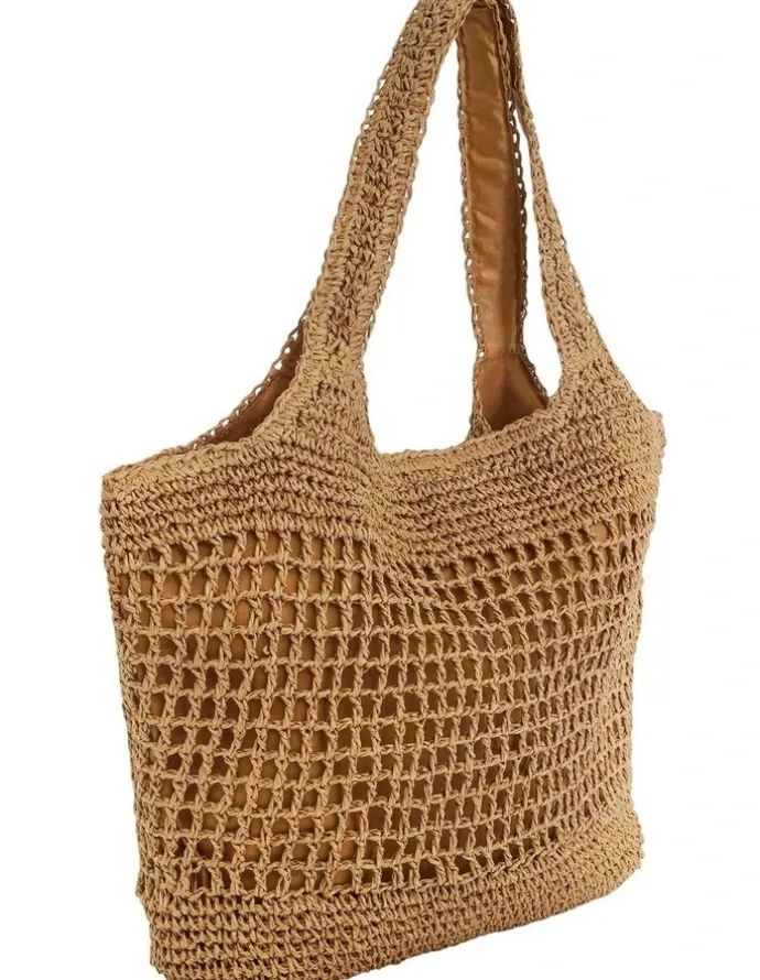 Sandler Prague Shoulder Bag in Natural Raffia