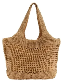 Sandler Prague Shoulder Bag in Natural Raffia