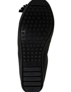 Sandler Prima Flat Shoes in Black Leather