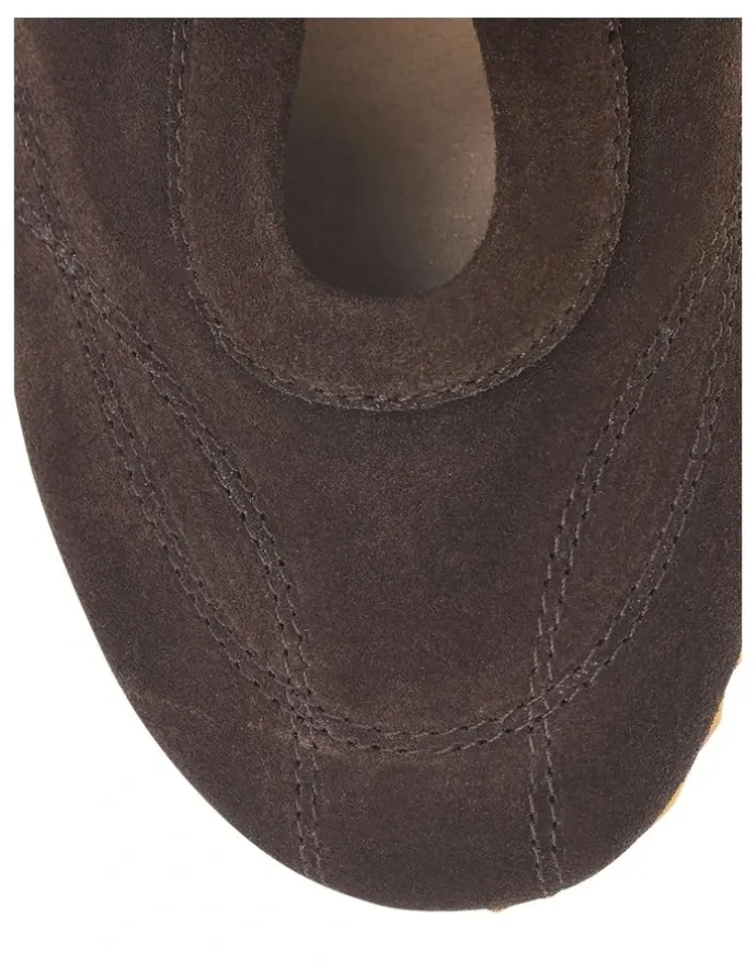 Sandler Pronto Sneaker in Chocolate Suede