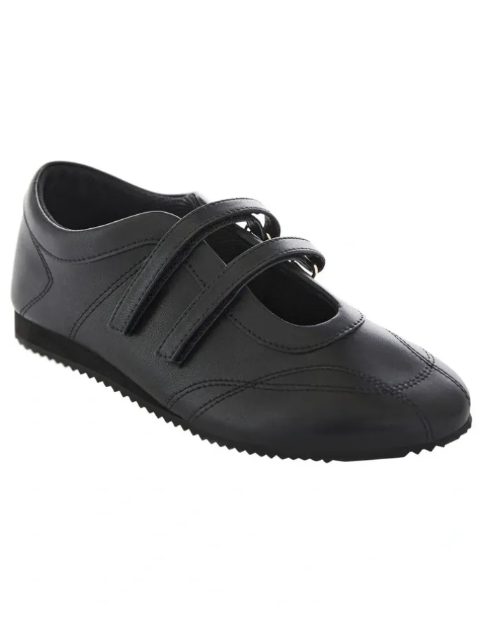Sandler Pronto Sneaker in Black Leather