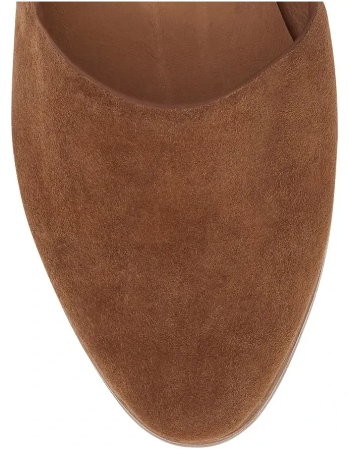 Sandler Rachael Flat Shoes in Tan Suede