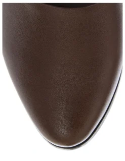 Sandler Rachael Flat Shoes in Chocolate Leather