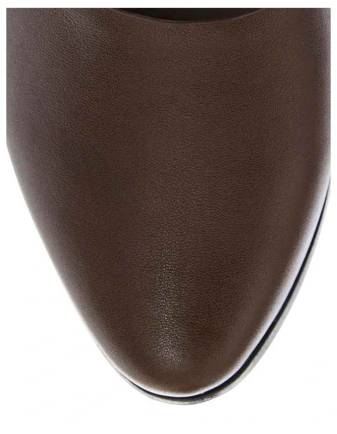 Sandler Rachael Flat Shoes in Chocolate Leather