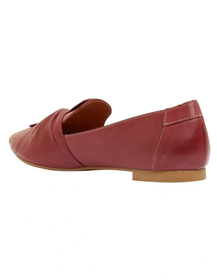 Sandler Rosco Flat Shoes In Red Leather