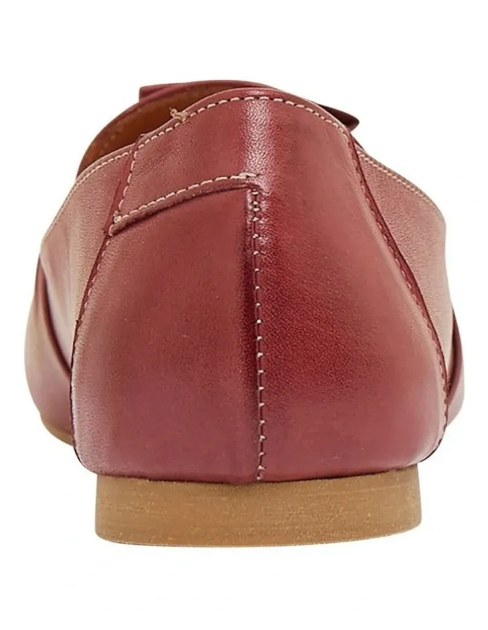 Sandler Rosco Flat Shoes In Red Leather