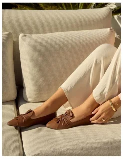 Sandler Rosco Flat Shoes in Chocolate