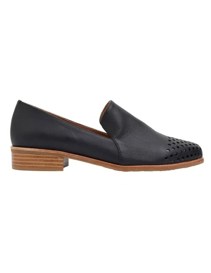 Sandler Shade Flat Shoes in Black Multi Leather