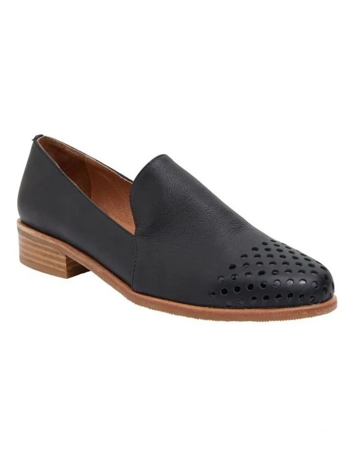 Sandler Shade Flat Shoes in Black Multi Leather